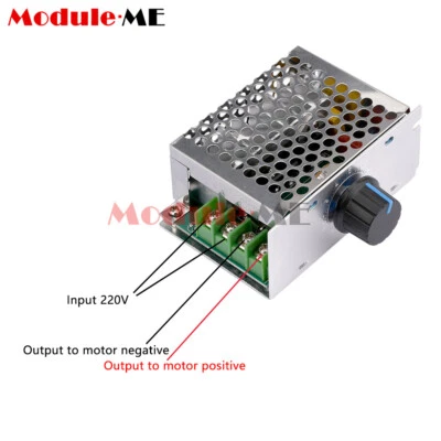 MARKENLOS AC220V to DC10-210V 20A PWM Brush Motor Speed Controller Governor Volt Regulator