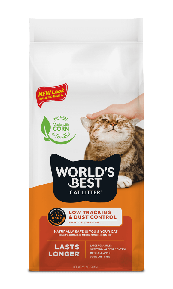 World's Best Cat Litter Low Tracking & Dust Control Unscented Cat Litter 28 lbs eBay