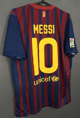 MEN'S FC BARCELONA 2011/2012 LEO MESSI #10 FOOTBALL SOCCER SHIRT