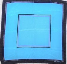 FOULARD 100% PURA SETA SILK SOIE VINTAGE LOUIS CHATON (490) 76cm x 76cm