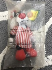 Vintahe NOS Sylvester Cat Looney Tunes Red  White Striped PJs Sealed in Bag
