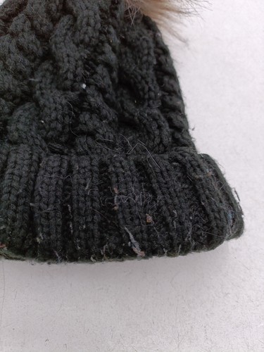 New Look Women's Hat Black Acrylic with Polyester Beanie - Picture 4 of 6