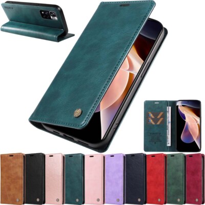 For Xiaomi Redmi Note 13 Pro 12 Pro Plus Magnetic Flip Wallet Leather Case Cover