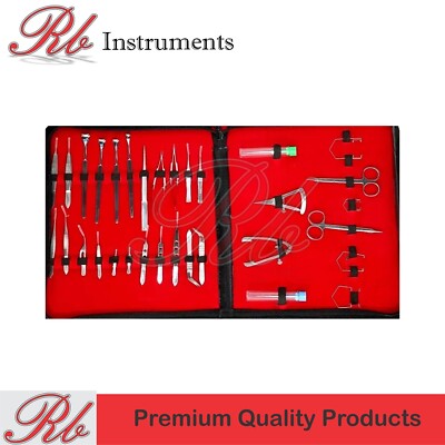 Micro Surgery Ophthalmic Cataract Eye Set 32Pcs Surgery Operating Instruments