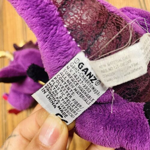 Ganz Webkinz Purple Emperor Dragon Plush Vintage - Picture 4 of 6