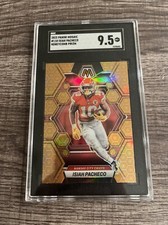 2023 Panini Mosaic #110 Isiah Pacheco Honeycomb Prism SGC 9.5