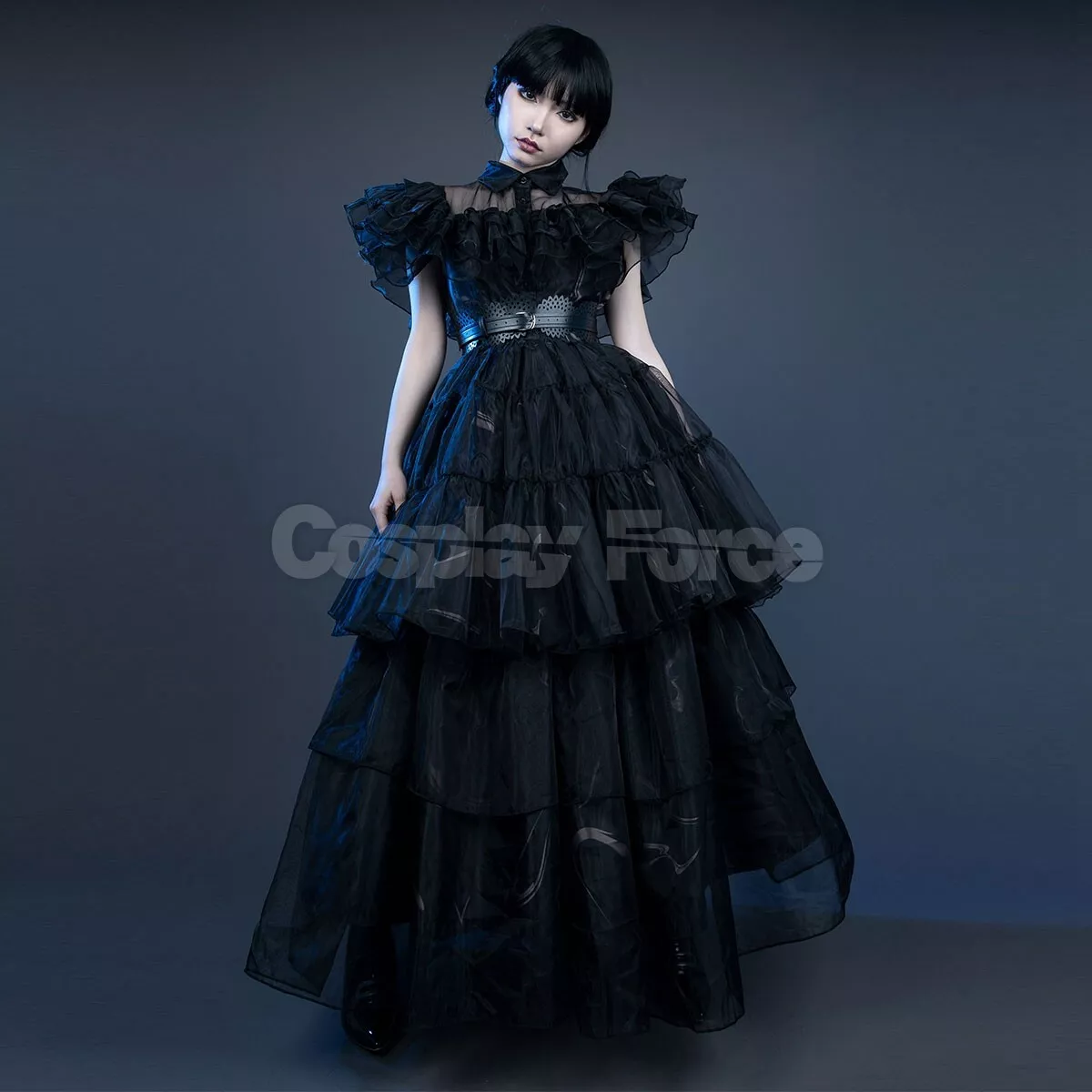 Girls Prom Dance Wednesday Addams Inspired Tulle Costume Dress