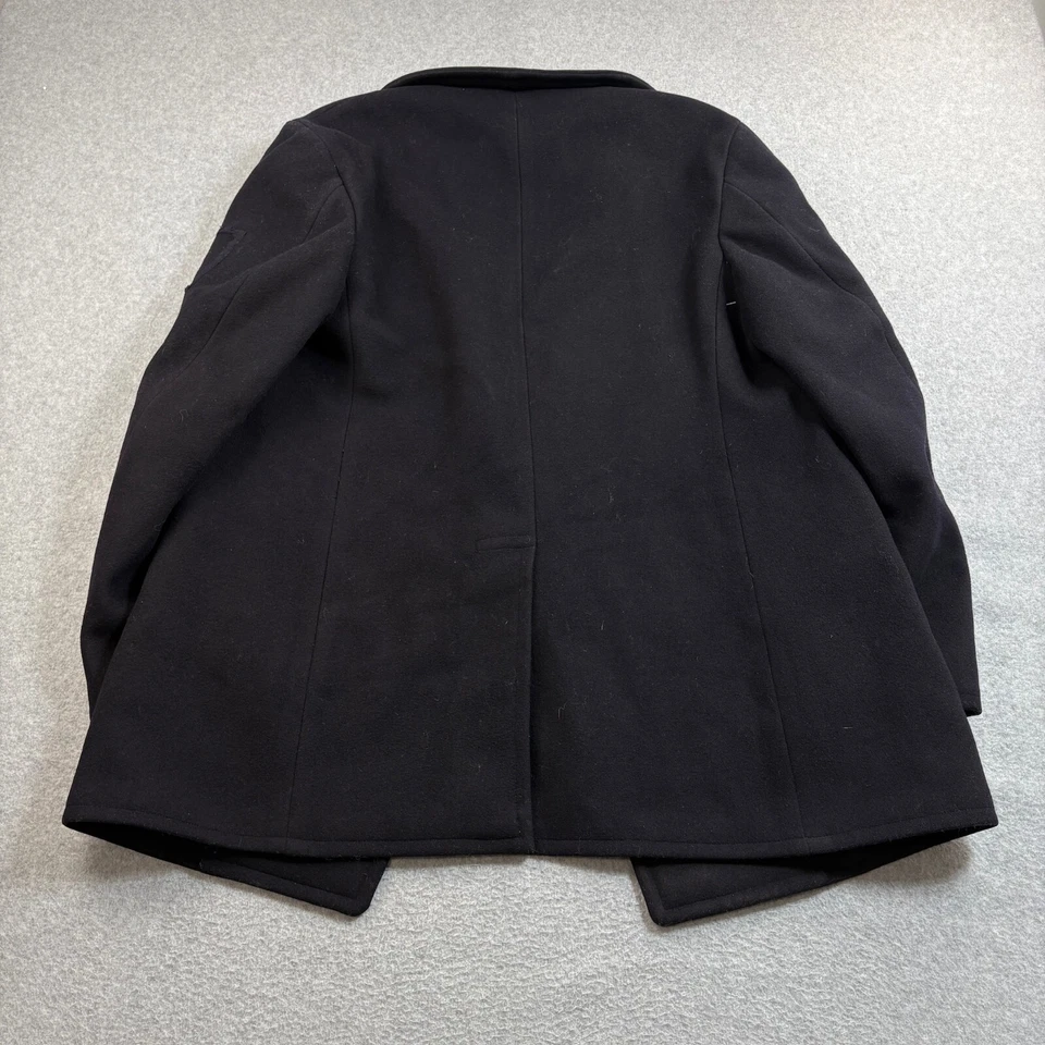 Vintage US Navy Wool Peacoat Men 42 Blue Jacket Academia Nautical USA Heritage - Image 2 of 4