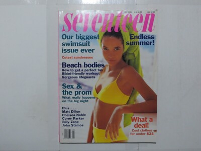 MAY 1991 SEVENTEEN MAGAZINE, SWIMSUIT ISSUE, TATIANA ENGLEHART C1