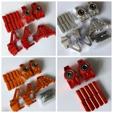 Alloy Front + Rear Wheel Hub Carrier Block for 1/5 HPI ROVAN KM BAJA 5B 5T 5SC