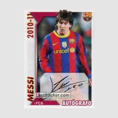Autocollant Panini FC Barcelone 2010-11 #5 Masia De Oro - Lionel Messi