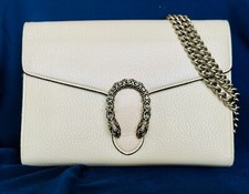 Gucci Dionysus Shoulder Bag Mini White Leathe...