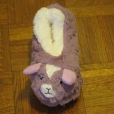 GIRL'S SNOOZIES BUNNY LAVENDAR SLIPPERS MED 2-3 NWT FREE SHIP