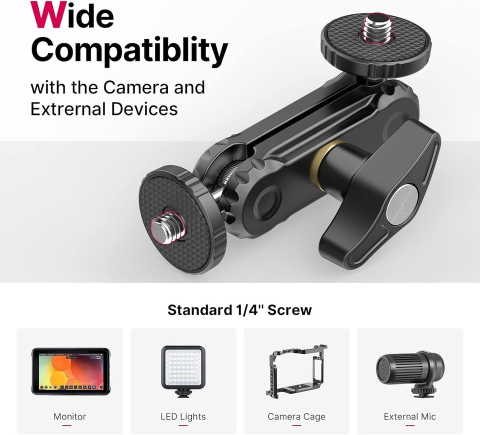 Camera Hot Shoe Phone Holder Flexible Phone Tripod Magic Arm with Double eBay