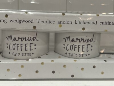 SET OF 2 Bed Bath & Beyond Keurig Married Coffee Tastes Better Mugs Cups  NIB NEW | eBay