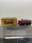 Vintage Lesney Matchbox #10 PIPE TRUCK Original Box COMPLETE Pipes On Tree W13