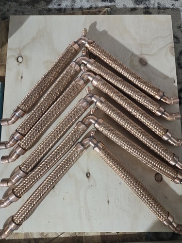 ¾ Copper Braided Flexible Expansion V-Loops Sweat Heavy Duty