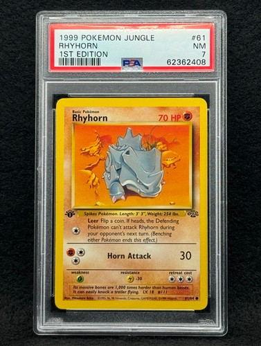 Rhyhorn (1st Edition) graded PSA 7 for sale on eBay
