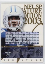 2003 SP Signature Edition Signature Black Ink Terence Newman #TN Auto 2s2
