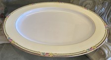Thun Delaware Derby fine porcellana grande piatto ovale servizio 16” Cecoslovacchia