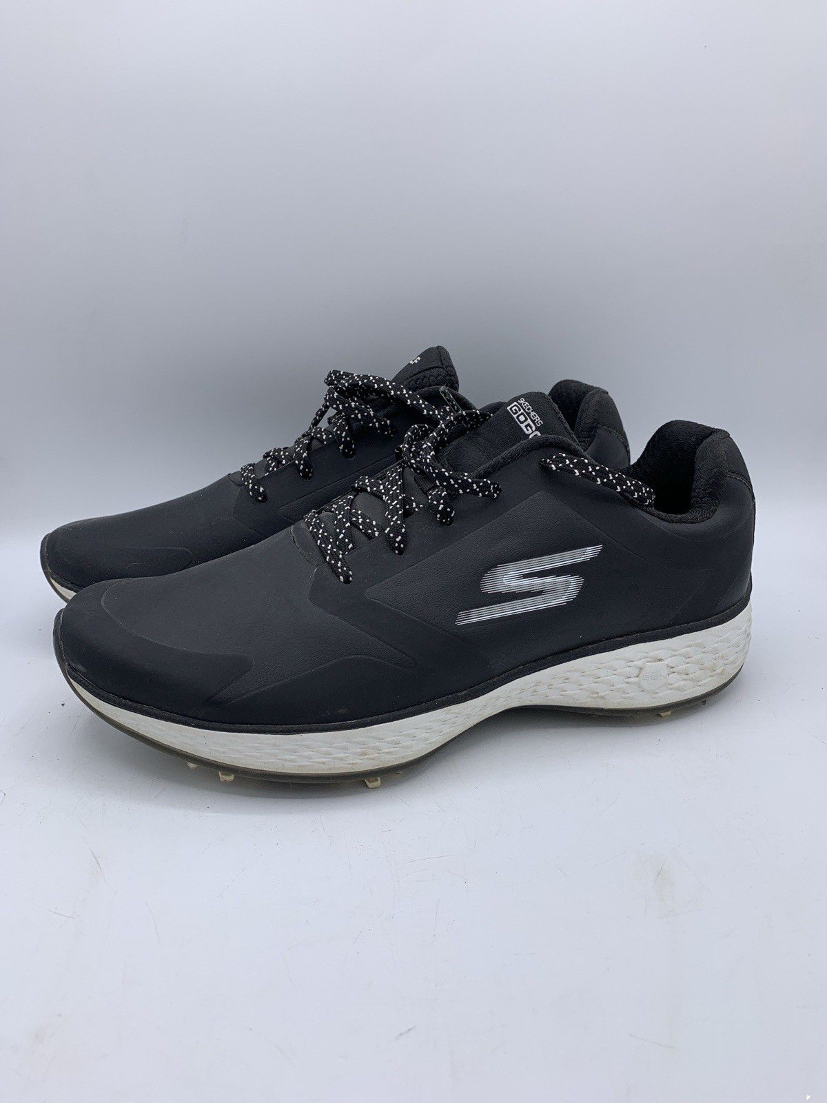 Skechers GO Golf Pro Womens Black White Sneakers Size 9 Lace Up