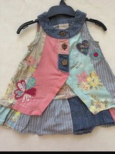 Next Baby Girls Patchwork Floral Summer Dress 3–6 Months
