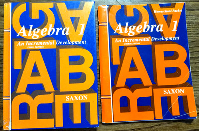 Saxon Algebra I 3rd Edition Hardback text and softback homeschool packet