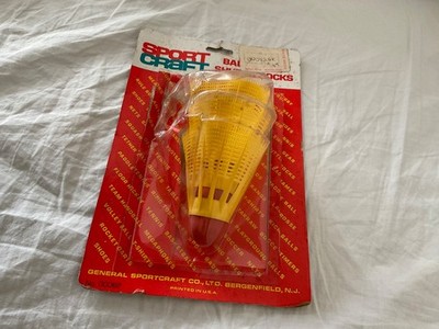 Vtg. 3 Sport Craft SHUTTLECOCKS BADMINTON  New in Opened. Pkg. USA Made