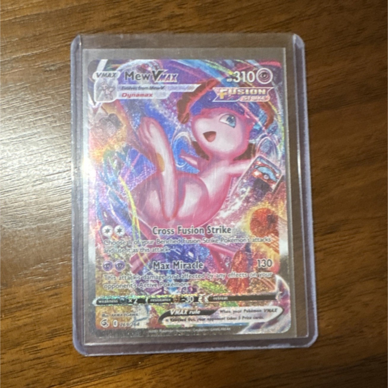 Pokémon TCG Mew VMAX Secret Rare Alternate Art Fusion Strike 269/264