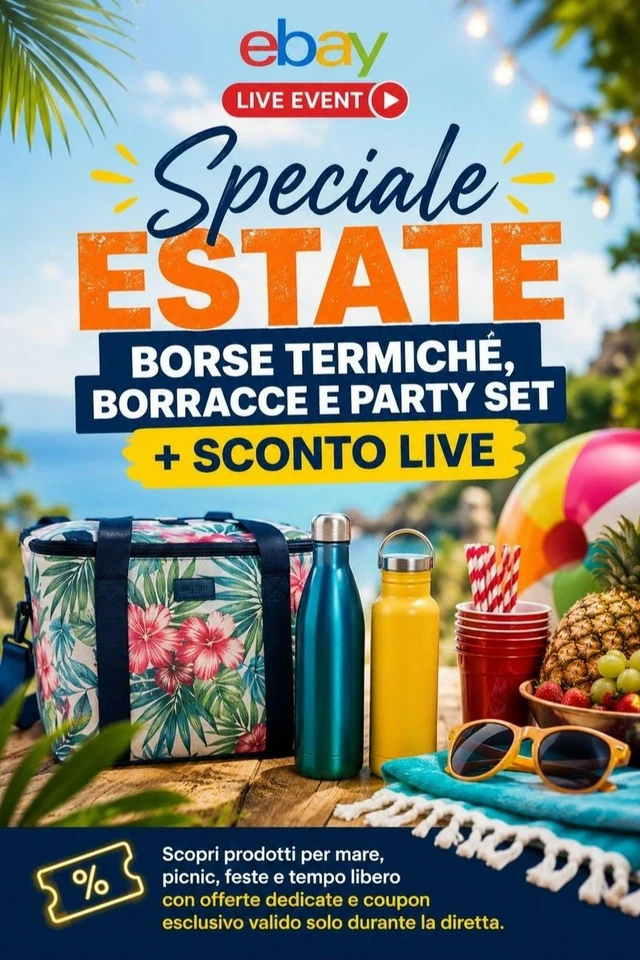 Speciale Estate: Borse Termiche, Borracce e Party Set + Sconti Live