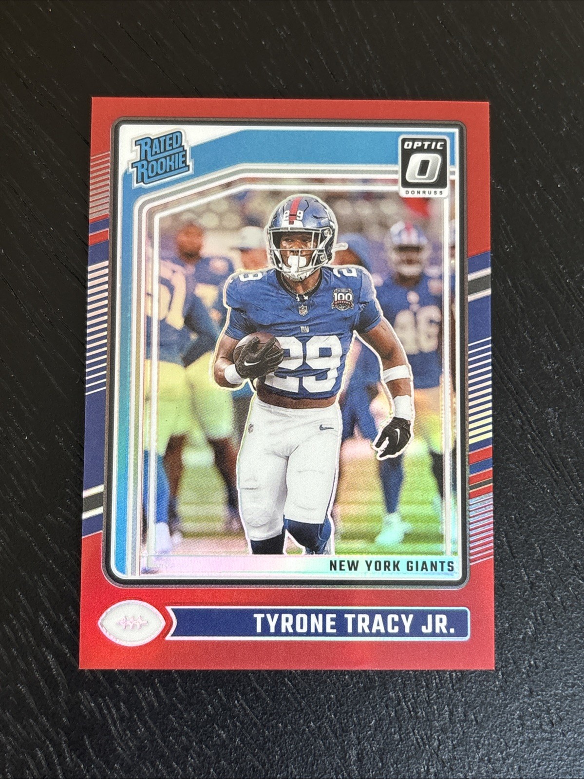 2024 Donruss Optic Tyrone Tracy Jr. Red Rated Rookie /125 Giants #259