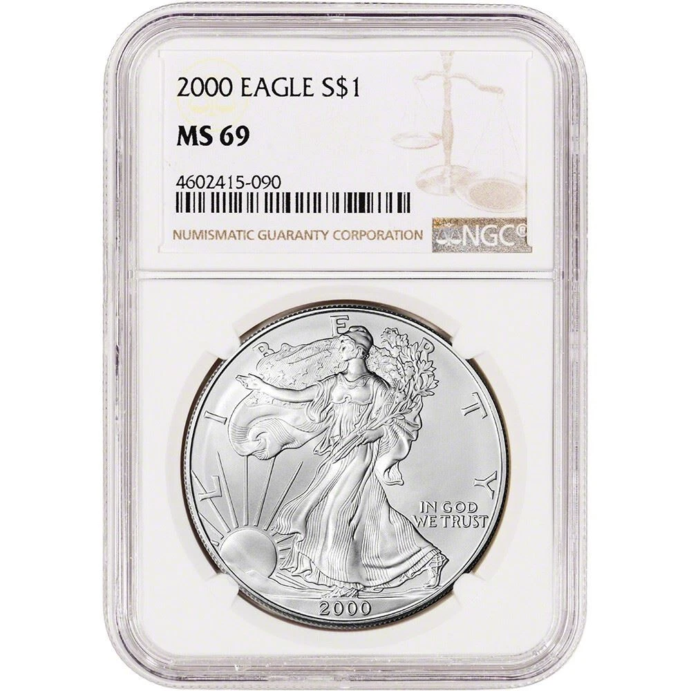 American Eagle MS 69 Graded 2000 Silver Bullion Coins for sale | eBay
