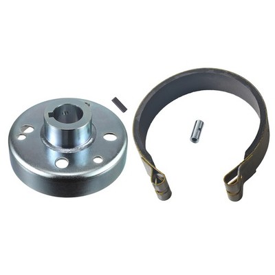 Live Axle Keyway Hub 4'' Brake Drum Band Pin 1'' Bore For Go-Cart ATV Minibike