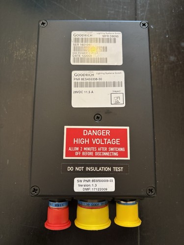 P/N 8ES455338-30 - Goodrich HID Lighting Power Supply / W Pulse Lights.