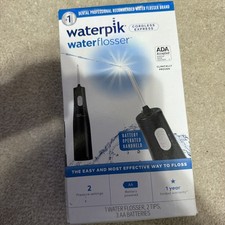 Waterpik Cordless Water Flosser Express, Black, Portable