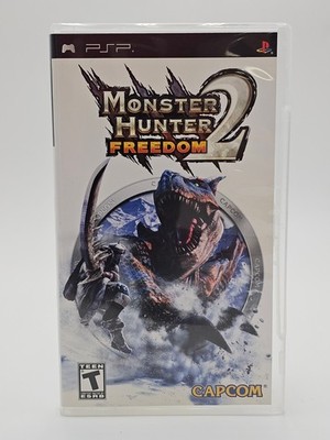 Sony Playstation Portable PSP Monster Hunter Freedom 2 Disc + Case Tested