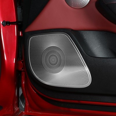 Edelstahl Autotür Audio Lautsprecher Blende Abdeckung Für Kia Stinger 2017-2024