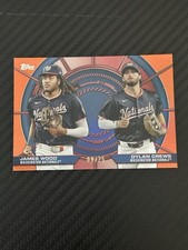 2025 Topps Series 2 - Dynamic Duos James Wood, Dylan Crews #DD-6 ORANGE /25