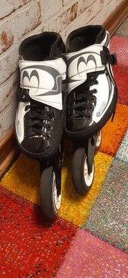 Mariani Dogma schwarz/weiß - Inlineskates   Speedskating - Inliner Größe 38