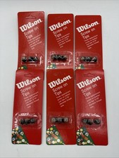 6 Packs Wilson Pool Cue Leather Screw On Tips 3/16" Diameter Thread 18 Tips 