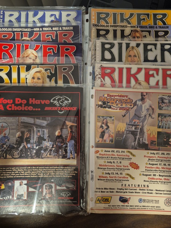  Vintage 2000s Biker Magazine (lot Of 10) 
