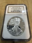 2004-W American Silver Eagle NGC PF 70 Ultra Cameo — 1oz Proof Silver Dollar