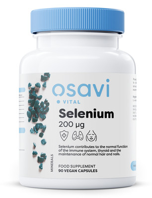 Osavi Selenium, 200mcg - 90 vcaps (143,33 EUR/kg)