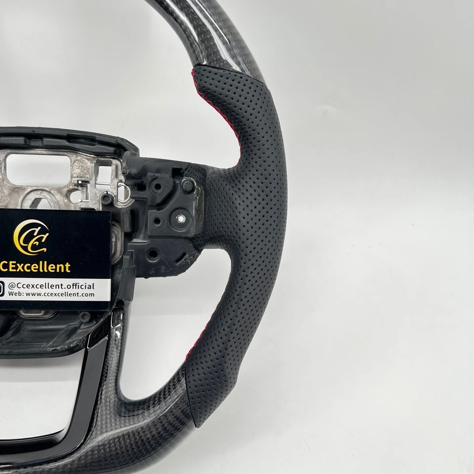 For Land Rover Range Rover Sport 2014-2020 Real Carbon Fiber Steering Wheel - Image 2 of 4