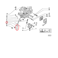 Fiat 126 Bis Original Tirante Vergaser 9941609 Oe/Oem 9941609