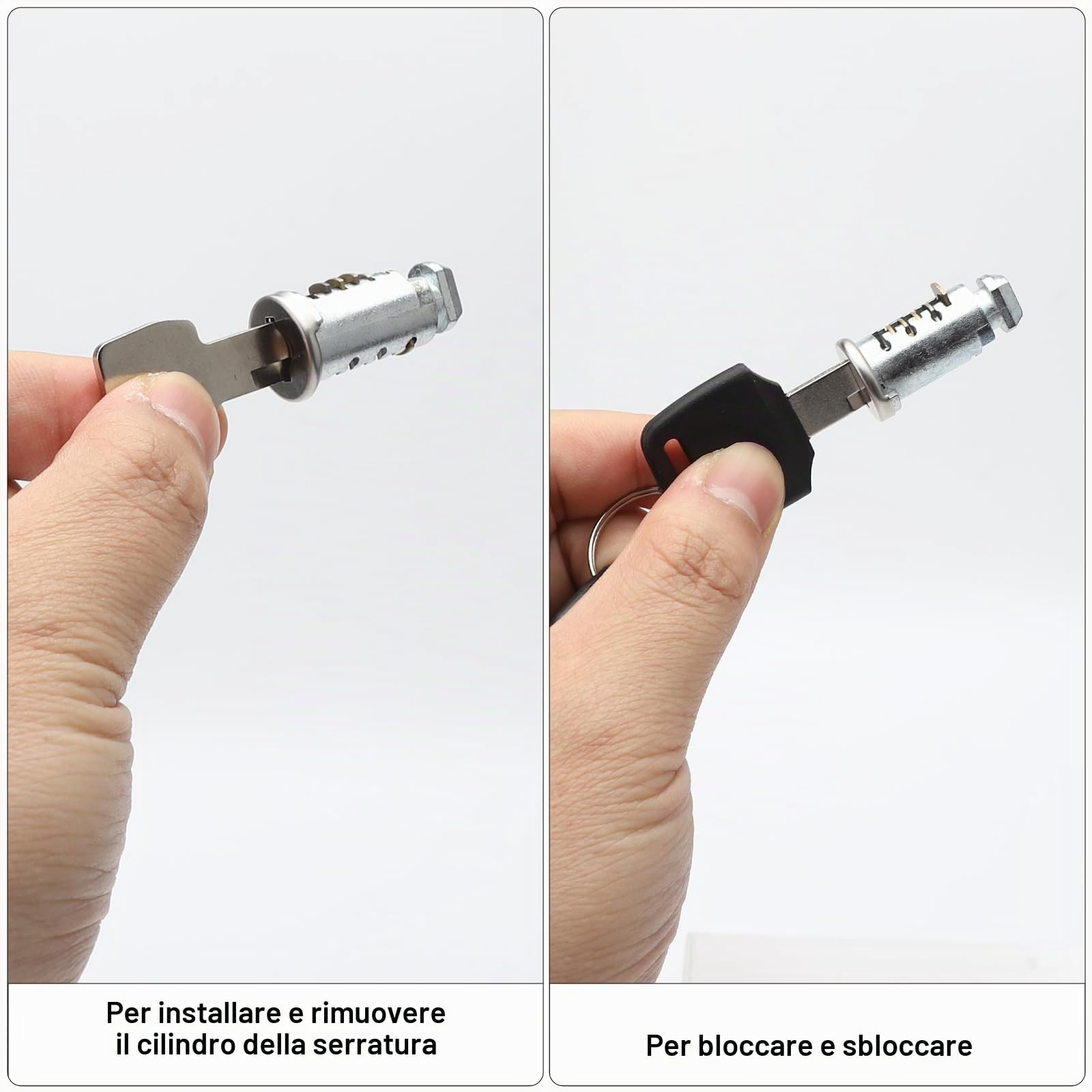 Anelli di Bloccaggio Thule 4 Pezzi Serratura di Sicurezza con 2 Chiavi Accessori - Miniatura 12