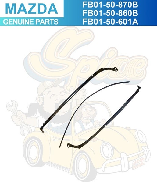 Mazda Original RX-7 FC3S FC3C 1986-92 Frontscheibe Zierleiste 3Set Mall-image