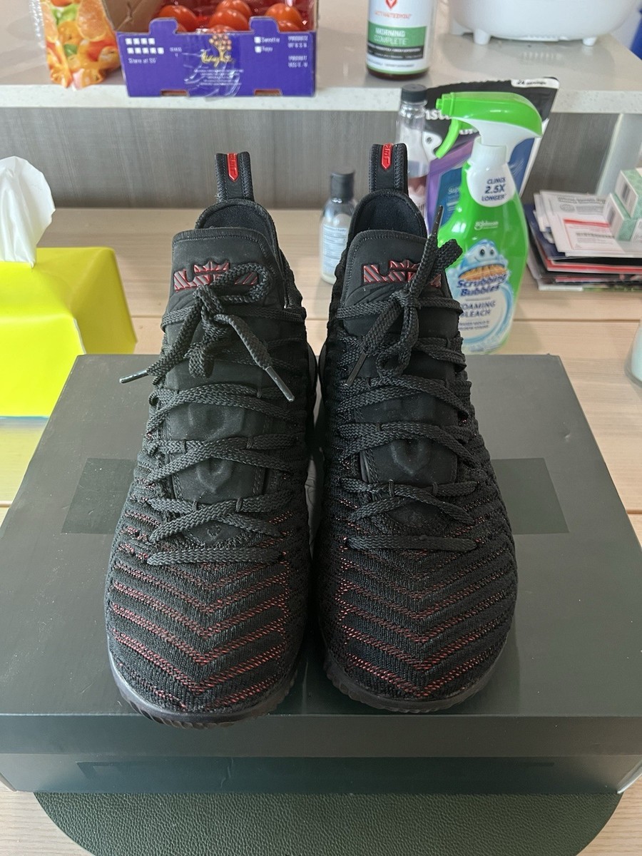 Nike LeBron 16 Men's Fresh Bred Basketball Shoes Black/Red AO2588
