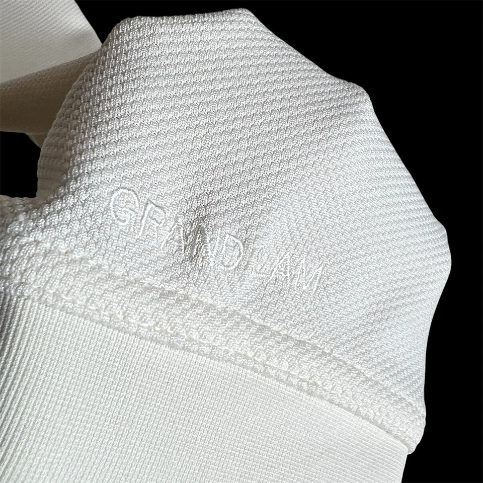 Grand Slam Performance Shirt Sz XL Off White Long Sleeves Collared 3 Buttons - Image 4 of 4