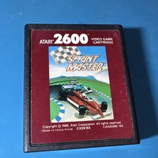 Atari Sprint Master Atari 2600 Racing  Car Racing Game Cartridge CX2615 1988
